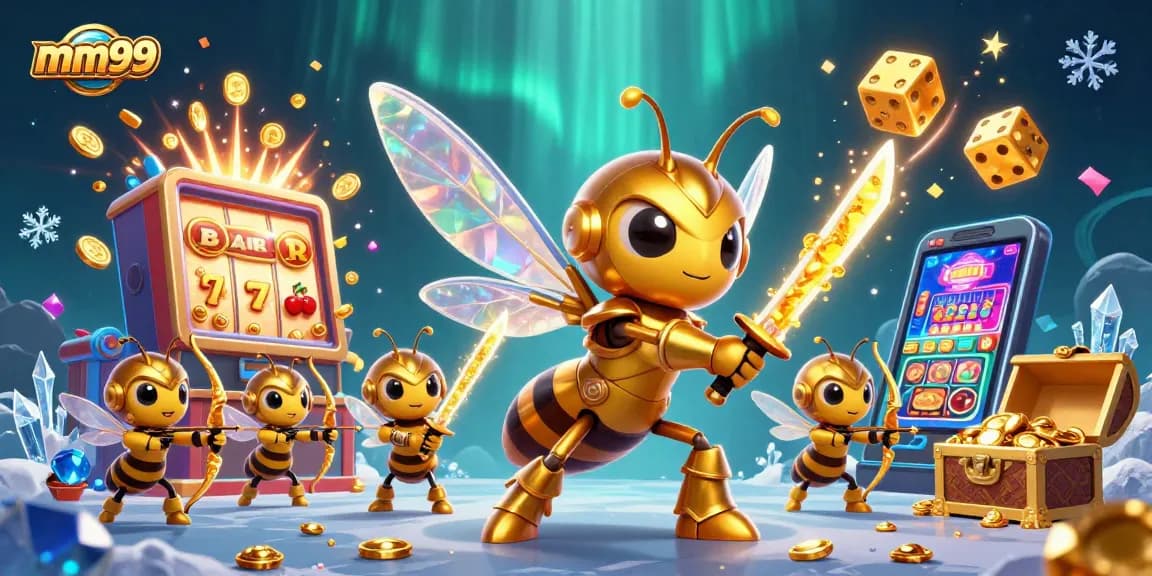 Experience exciting gameplay at mm99 with vibrant graphic illustrations featuring dynamic casino elements.