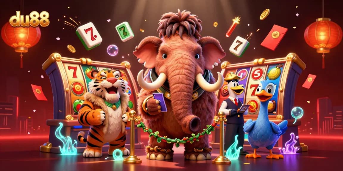 Join the excitement at du88 with lively casino characters and animated slot elements.