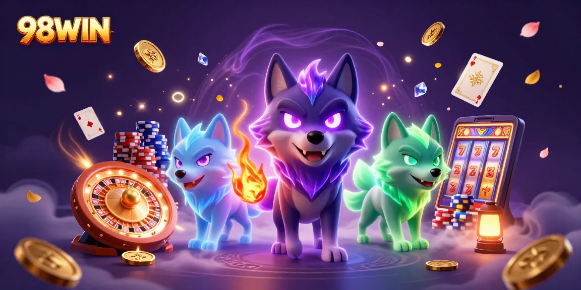 bet big with 98WIN’s captivating ghostly wolves and exciting casino elements