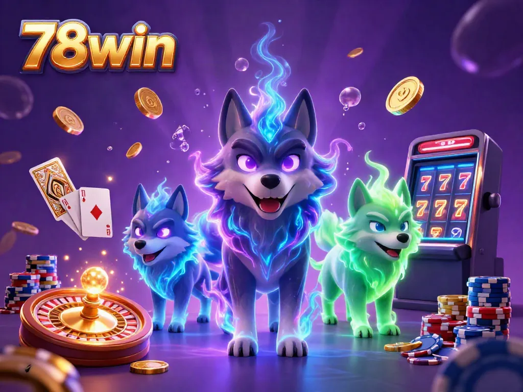 Experience thrilling gameplay at 78win casino with dynamic poker and roulette elements in vivid detail.