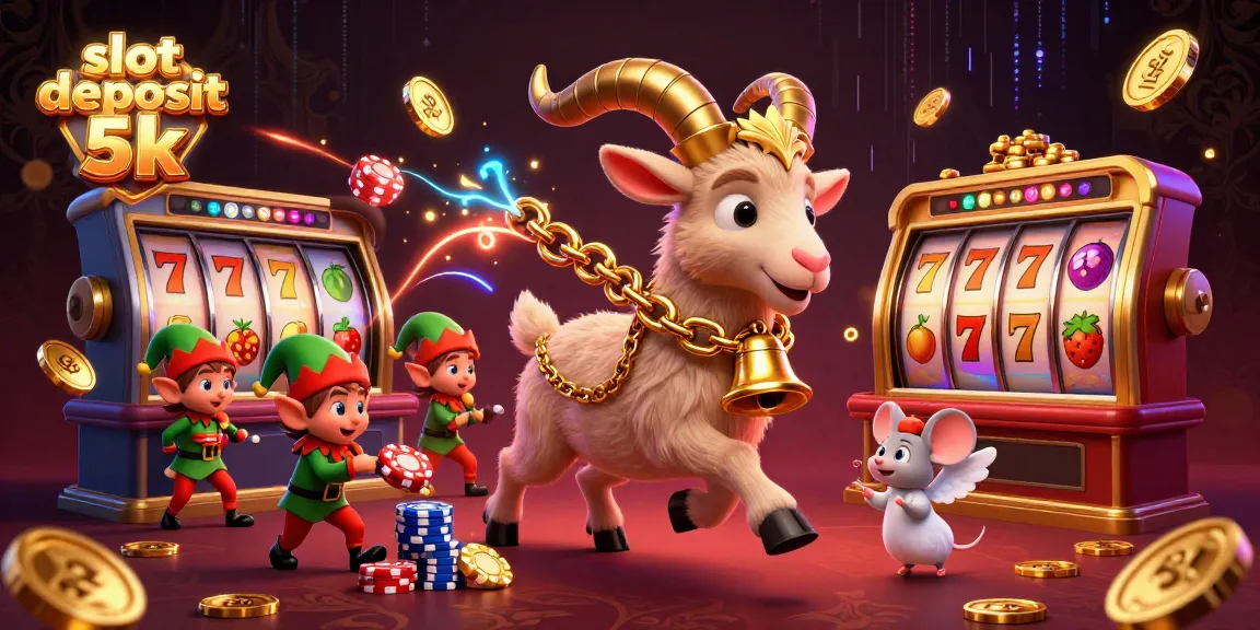 Spin the reels of slot deposit 5k excitement with 3D characters in a vibrant casino atmosphere.
