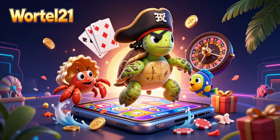 Engage in thrilling slot adventures with Wortel21's exciting casino characters and vibrant game elements.