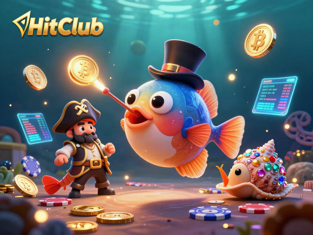HitClub attracts players with thrilling casino elements in a vibrant underwater scene.