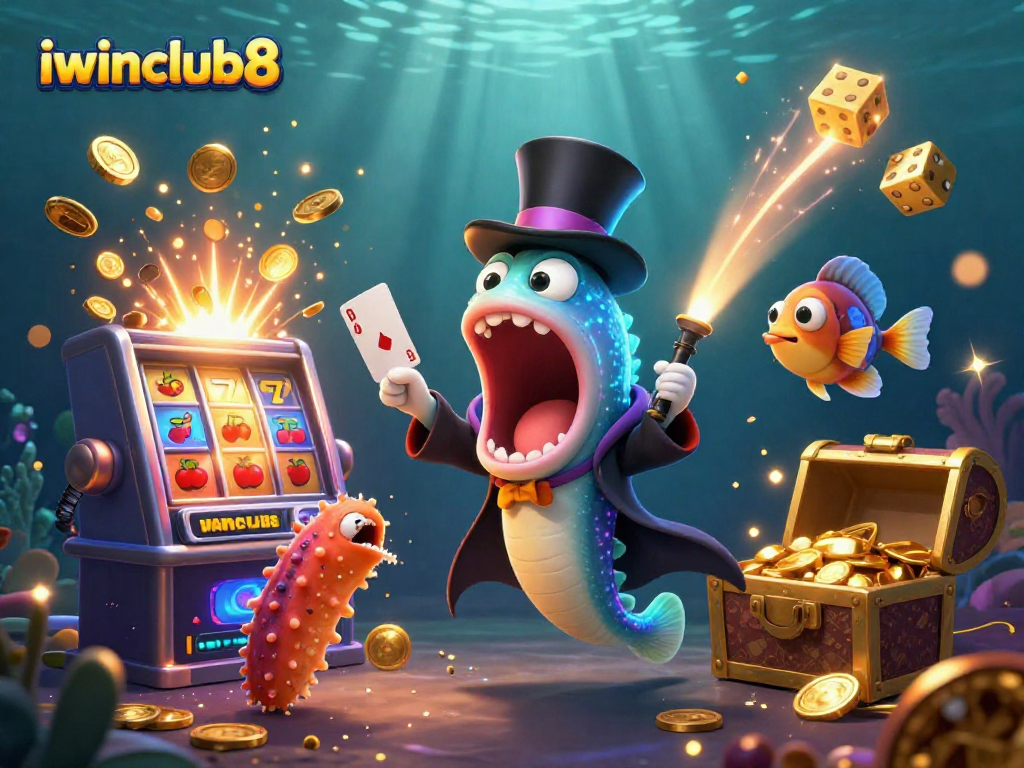 Engage in dynamic gaming at iwinclub8 with colorful characters showcasing fun casino elements.