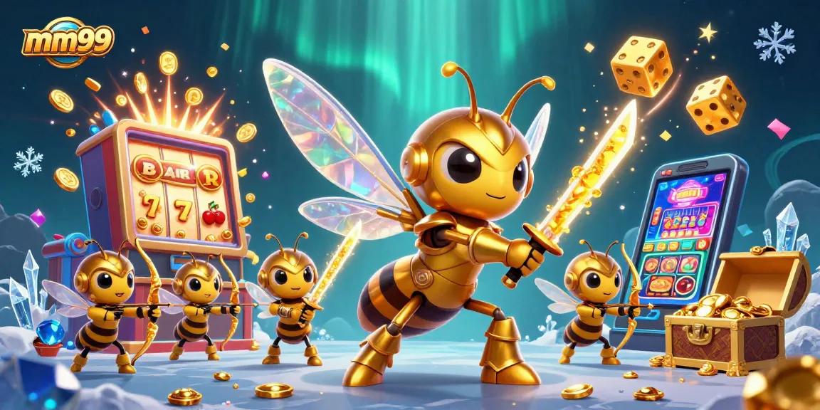 Experience exciting gameplay at mm99 with vibrant graphic illustrations featuring dynamic casino elements.