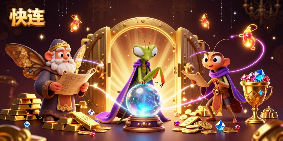 快连 enhances gaming excitement with mystical fortune tellers and golden treasures in a 3D gambling world.