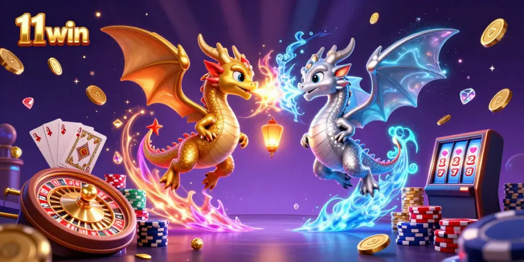 Experience thrilling gameplay with 11 win's magical dragons, gold coins, and casino excitement!