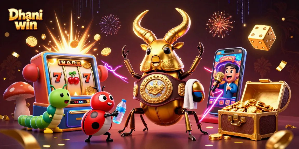 Dhani win brings excitement with a golden stag beetle boxing champion, thrilling games, and jackpot wins!