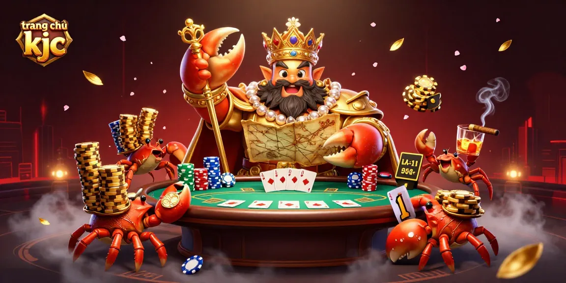 Engage in thrilling gameplay at trang chủ kjc with golden crab emperor and poker elements.