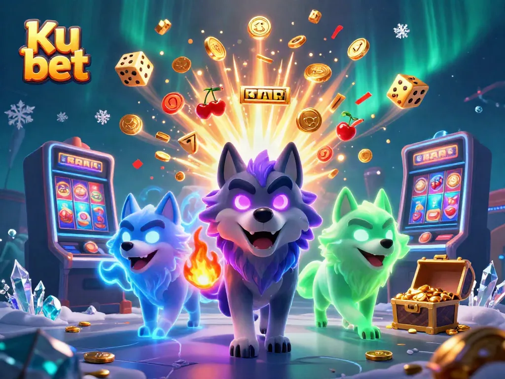 Win big with Ku bet's dynamic 3D casino scene full of action and excitement!