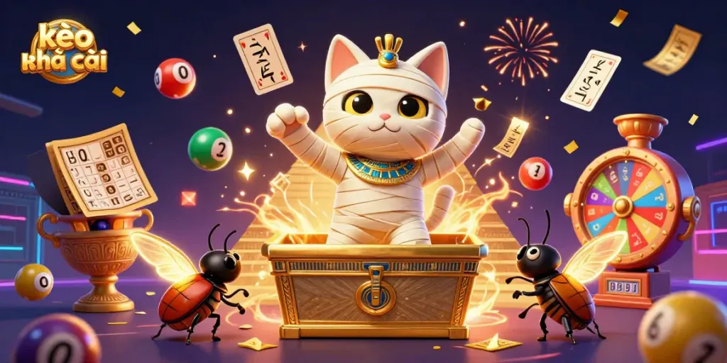 Experience the thrill of kèo nhà cái with this vibrant 3D casino scene full of surprises and excitement.