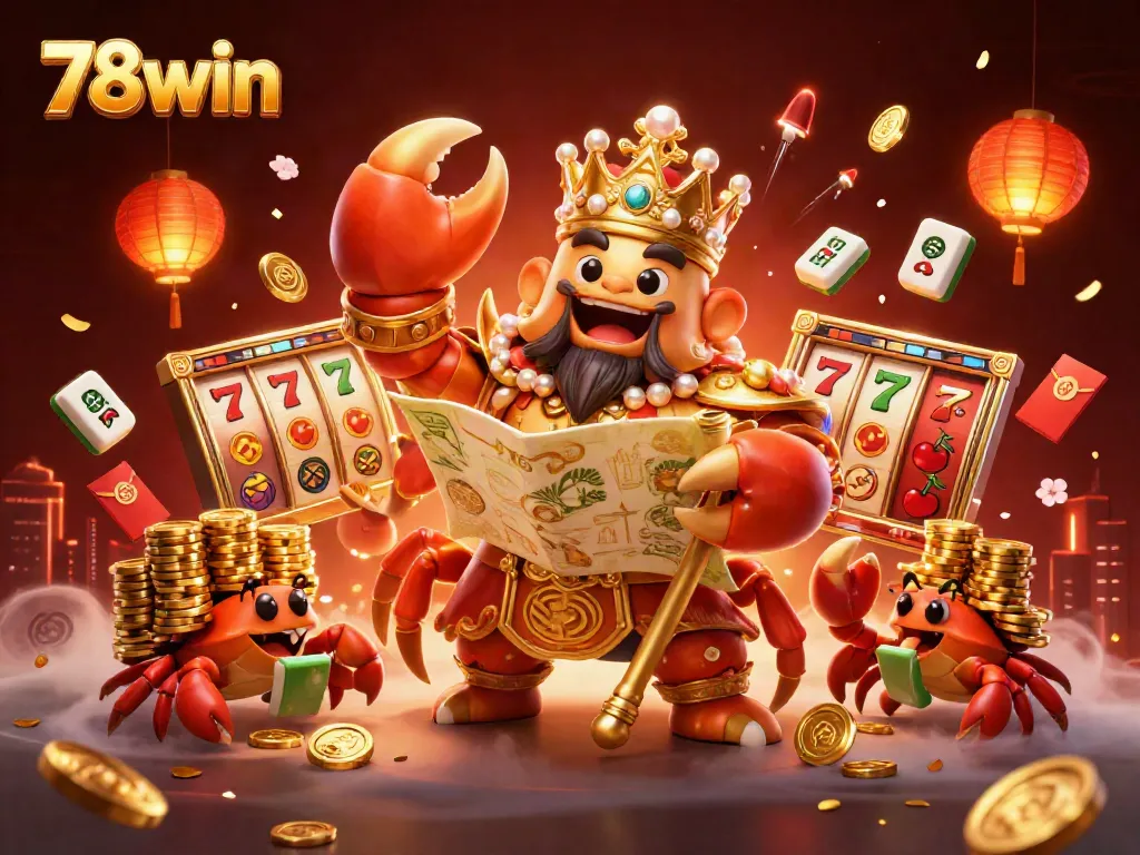 Experience thrilling wins at 78win with powerful features like golden crab emperor and jackpot elements.