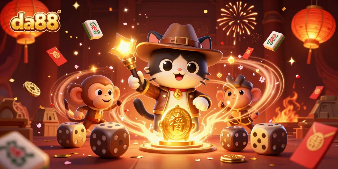 Engage with da88's thrilling casino adventure, featuring a cat archaeologist and golden artifacts.