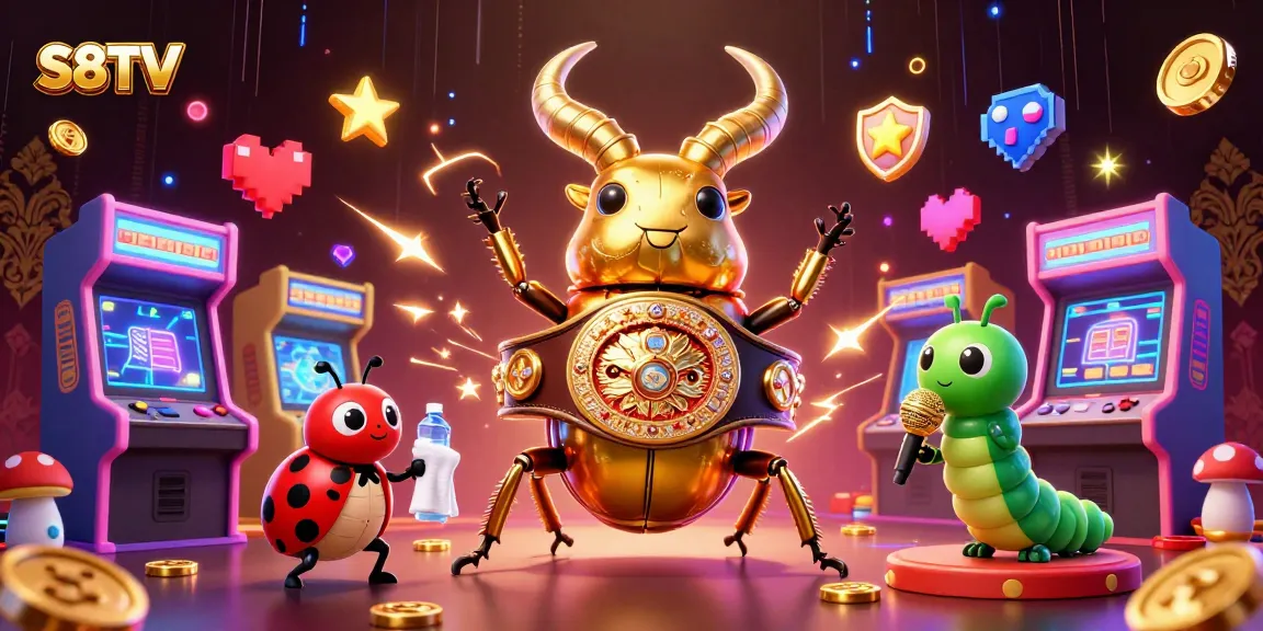 Experience thrilling betting action on S8TV with energetic characters and casino-inspired elements.