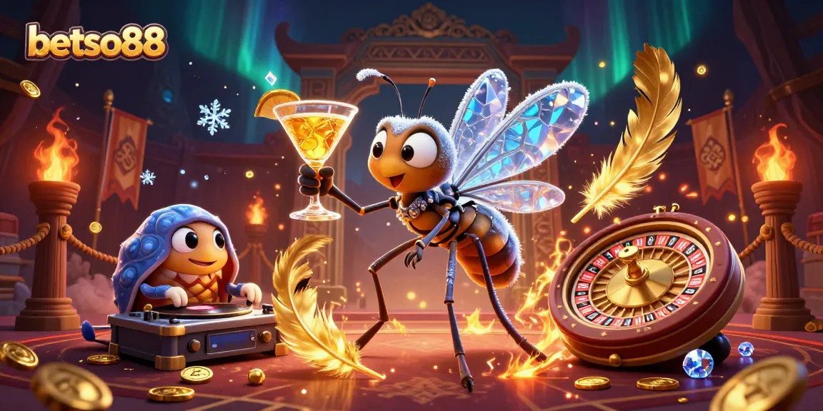 Experience thrilling bets at betso88's unique casino scene with dynamic 3D visual elements.