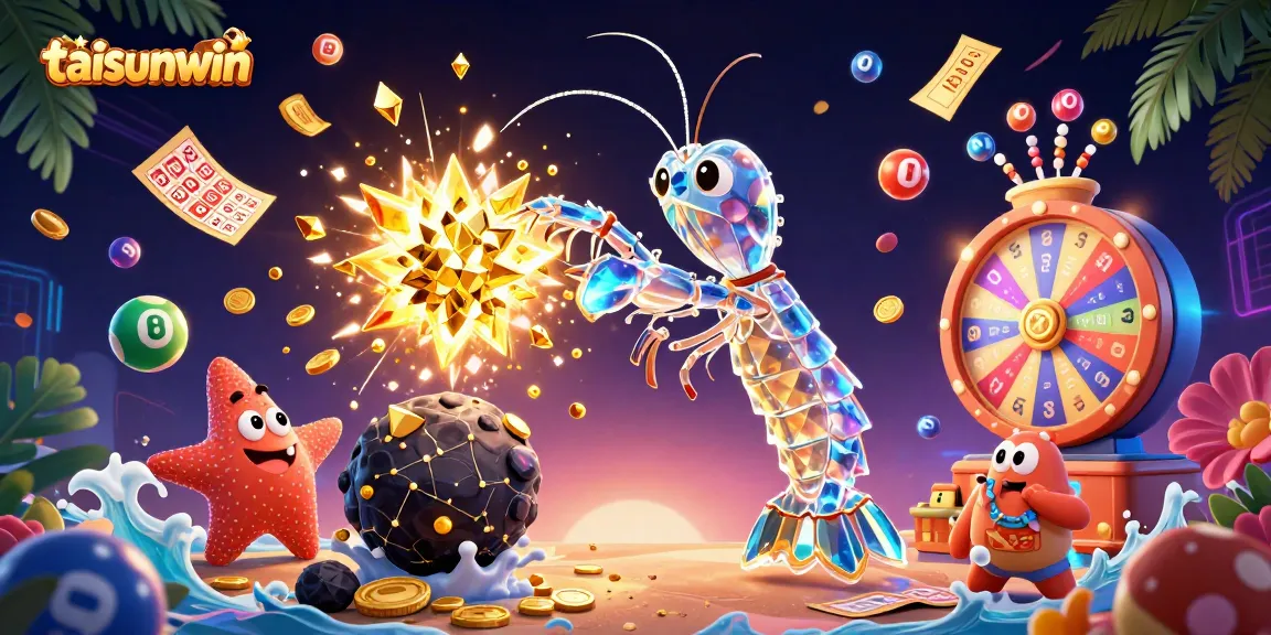 Engage with taisunwin's thrilling atmosphere filled with vibrant lottery elements and characters.