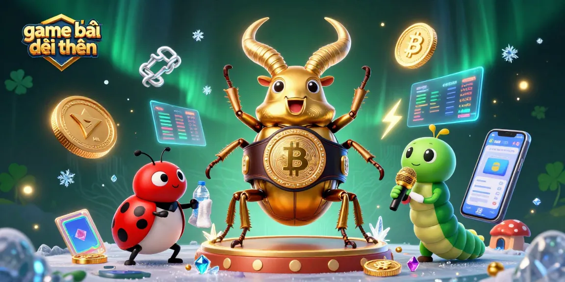 Experience thrilling game bài đổi thưởng action in this vibrant 3D scene, showcasing unique characters and rich details.