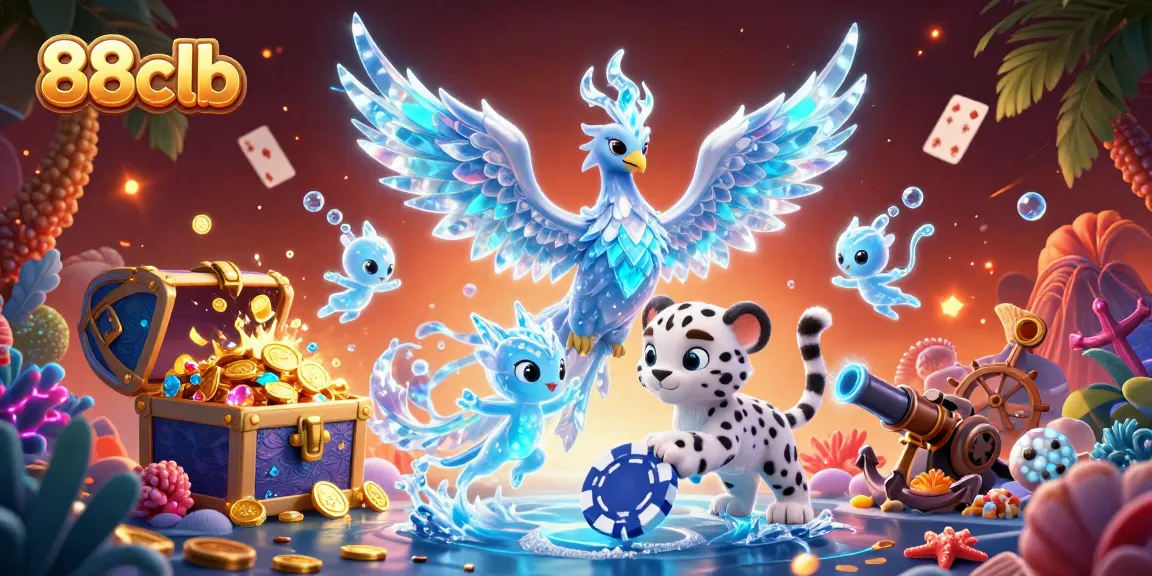 Experience thrilling gameplay at 88clb with vibrant casino characters and exciting gaming elements.