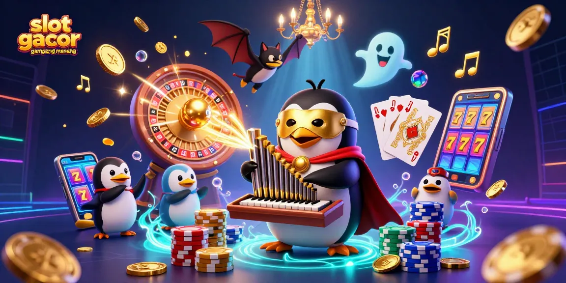 Experience the thrill of slot gacor gampang menang with vibrant 3D casino elements and lively characters.