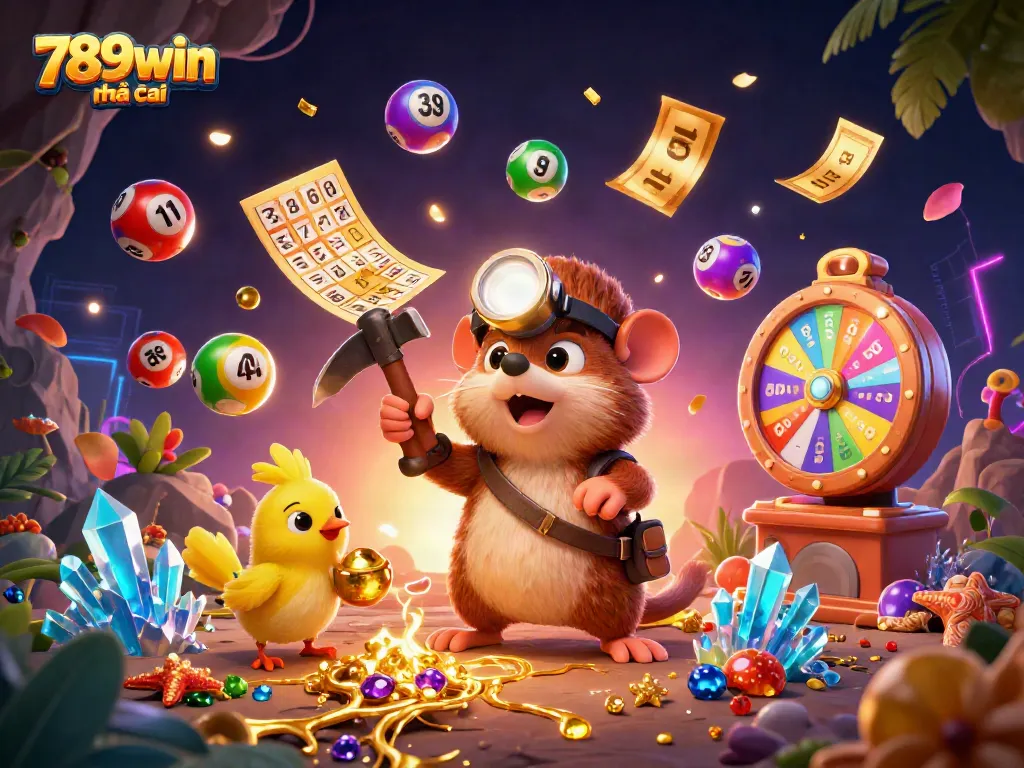 Engage with 789win nhà cái in a vibrant lottery scene featuring rich gaming elements.