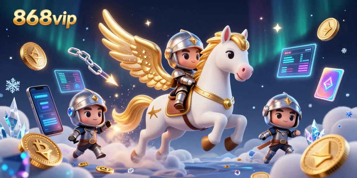 Win big with 868vip during the enchanting adventure of this colorful fantasy casino illustration.