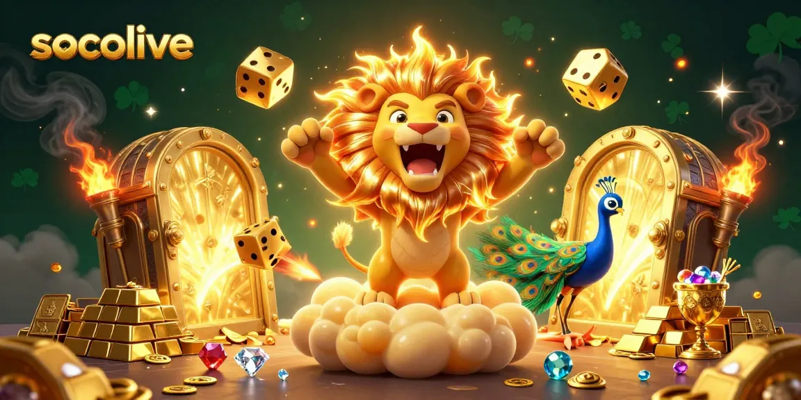 Socolive enhances your experience with exciting games, golden treasures, and vibrant illustrations.