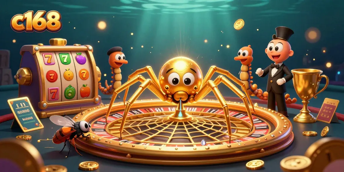 Place bets confidently at c168, where golden rewards await in this vibrant casino scene.