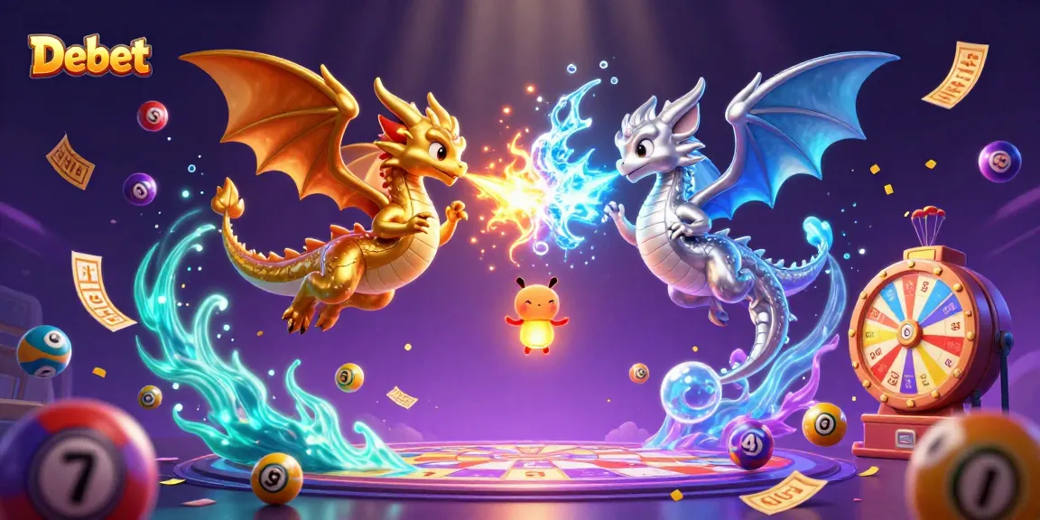 Experience thrilling moments at Debet's vibrant lottery scene with unique dragon characters.