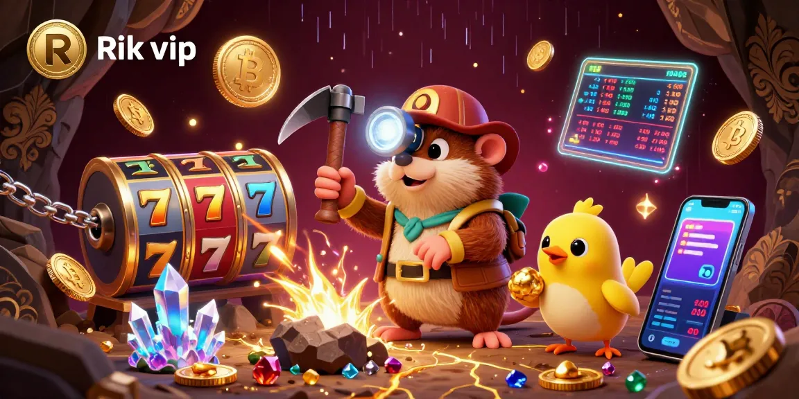 Experience thrilling wins with Rik vip in a vibrant treasure-filled casino scene.