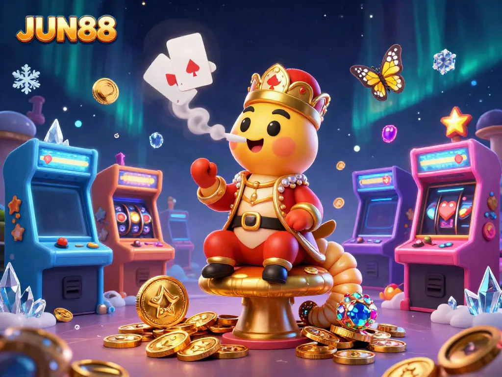 Experience thrilling gameplay at JUN88 with vibrant 3D casino elements and engaging characters.