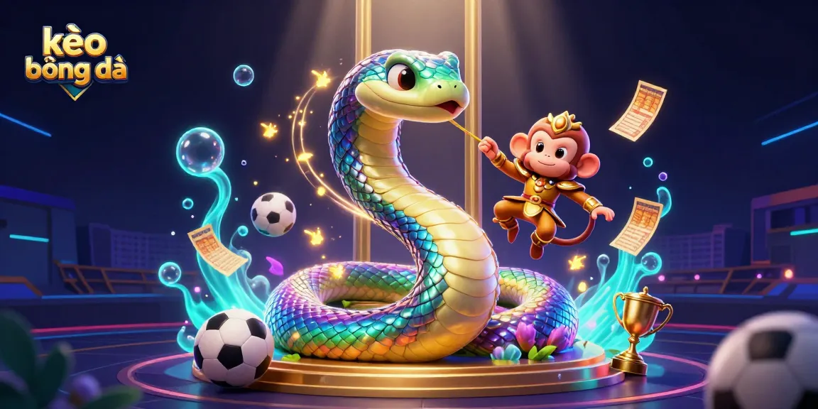 Engage with kèo bóng đá as the playful monkey king swings through a vibrant sports betting scene.