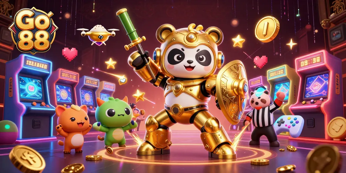 Engage in thrilling gameplay at Go 88 in a vibrant casino setting with immersive 3D graphics.