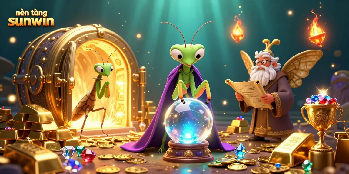 Engage with nền tảng sunwin to win thrilling treasures in this vibrant casino illustration.