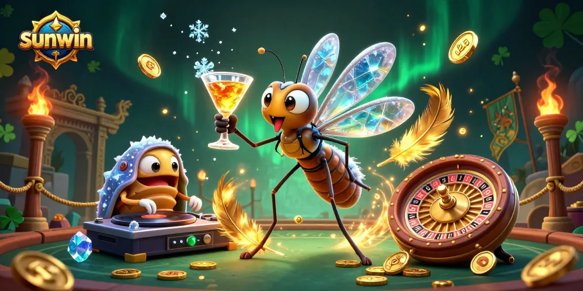 Experience thrilling gameplay at sunwin with the vibrant 3D casino scene featuring unique characters and rich elements.