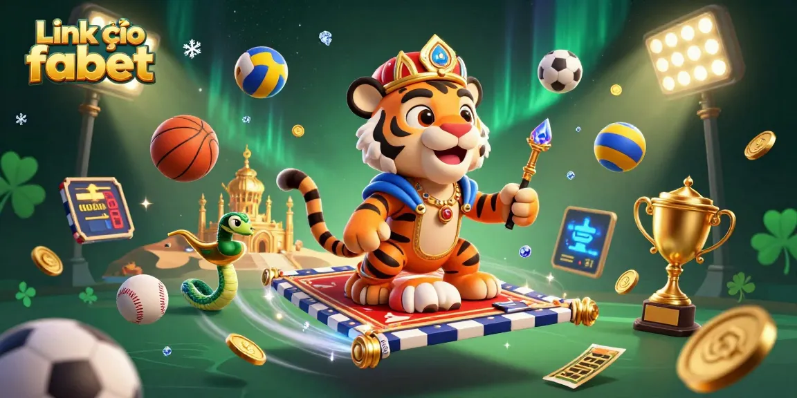 Experience the magic of betting with Link vào fabet, highlighted by sports and grand casino elements.