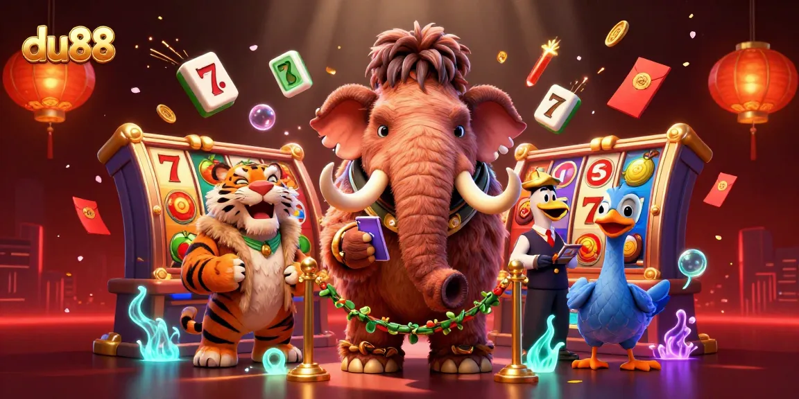 Join the excitement at du88 with lively casino characters and animated slot elements.